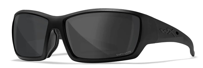 Wiley X SHADOW Sunglasses / Matte Black / CAPTIVATE™ Grey