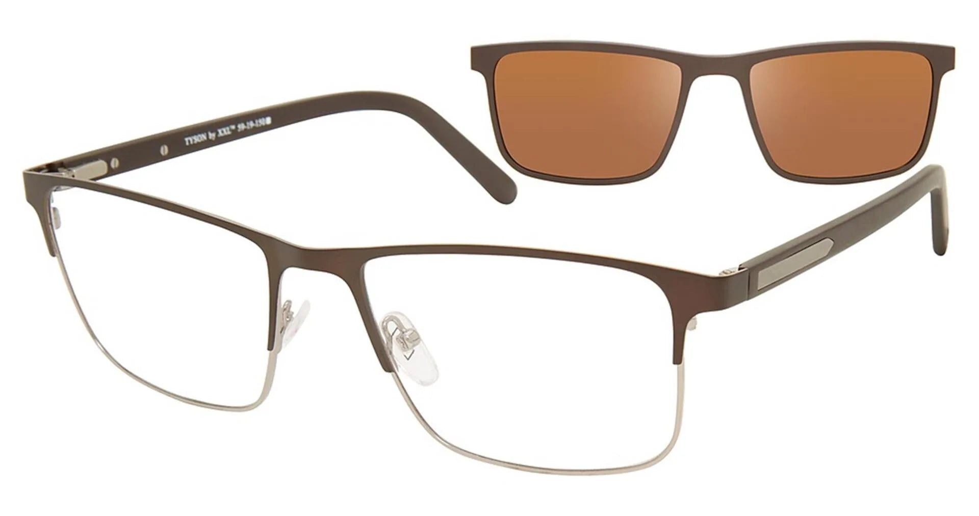 XXL Eyewear Tyson Eyeglasses Brown