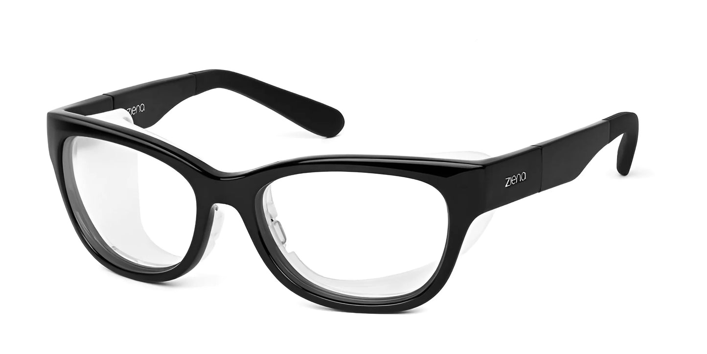 Ziena Marina Eyeglasses Glossy Black / Clear / Frost