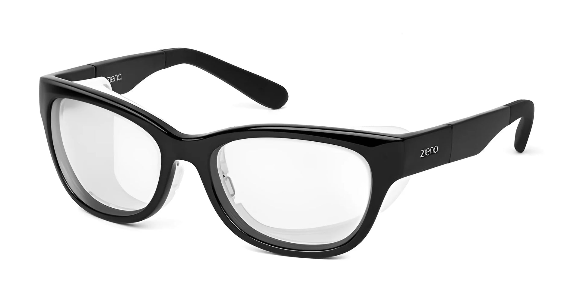 Ziena Marina Eyeglasses Glossy Black / Clear +2.50 / Frost