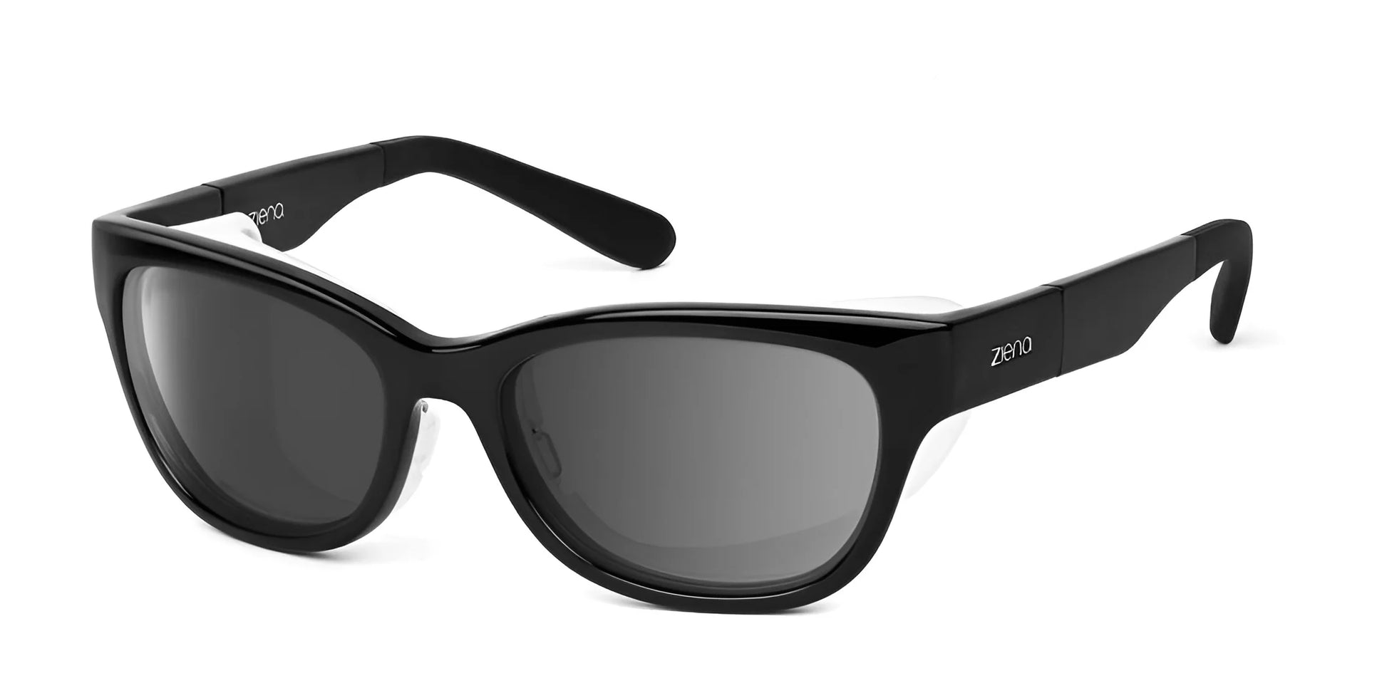 Ziena Marina Sunglasses Glossy Black / DARKshift™ Photochromic - Clr to DARK Gray / Frost