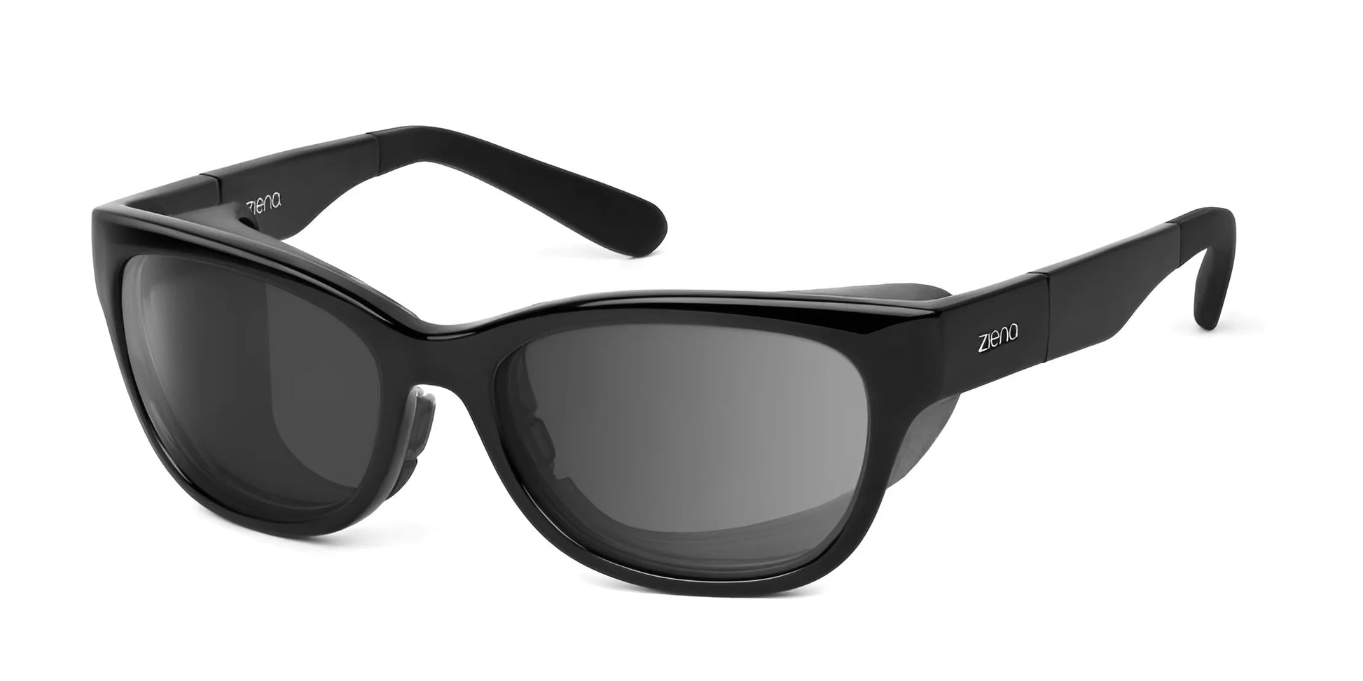 Ziena Marina Sunglasses Glossy Black / Ultra Dark (0.5%) / Black