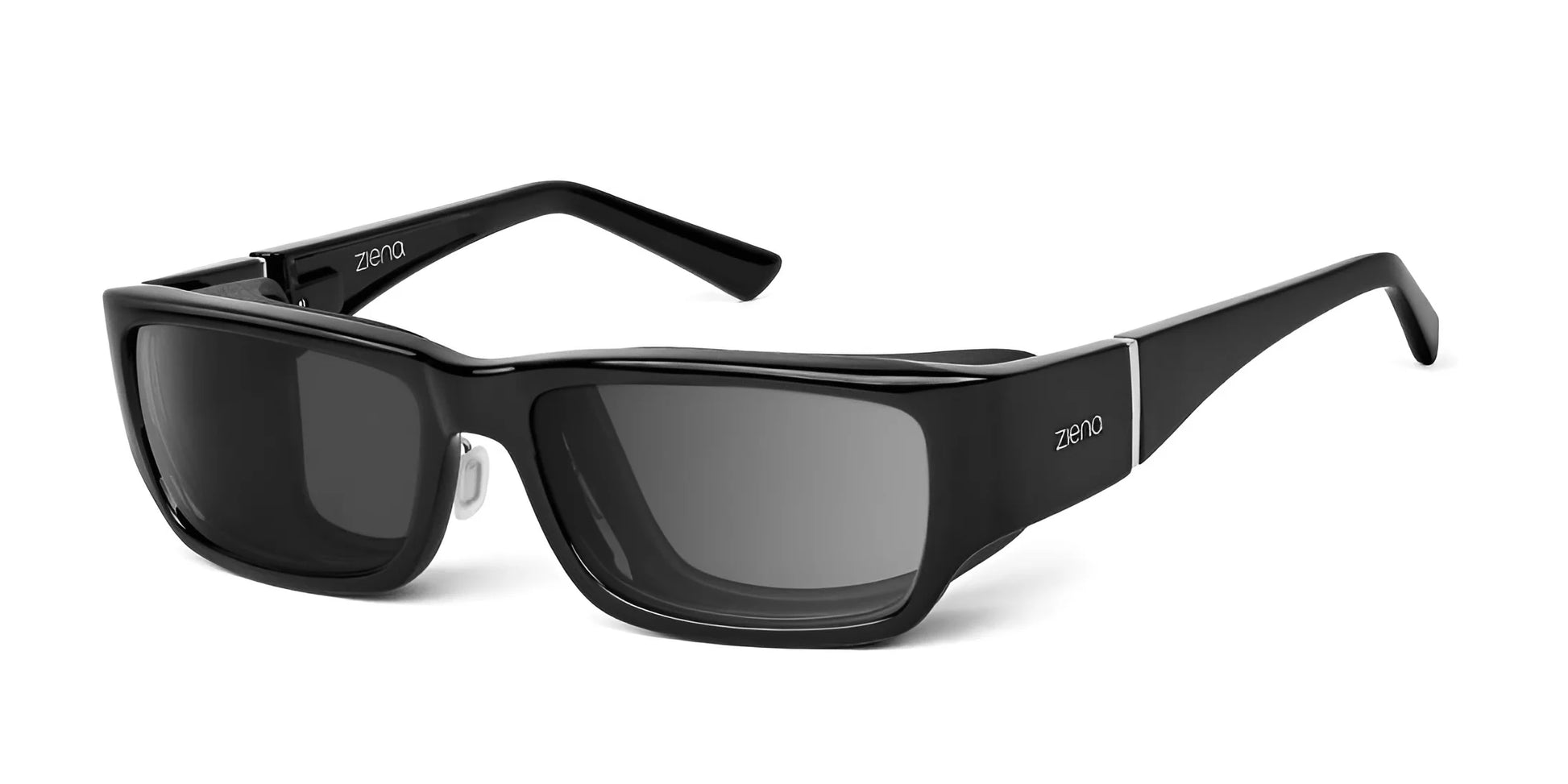 Ziena Nereus Sunglasses Glossy Black / Ultra Dark (0.5%) / Black