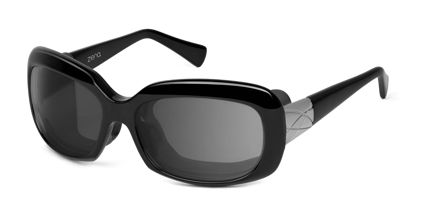 Ziena Oasis Sunglasses Glossy Black / Ultra Dark (0.5%) / Black