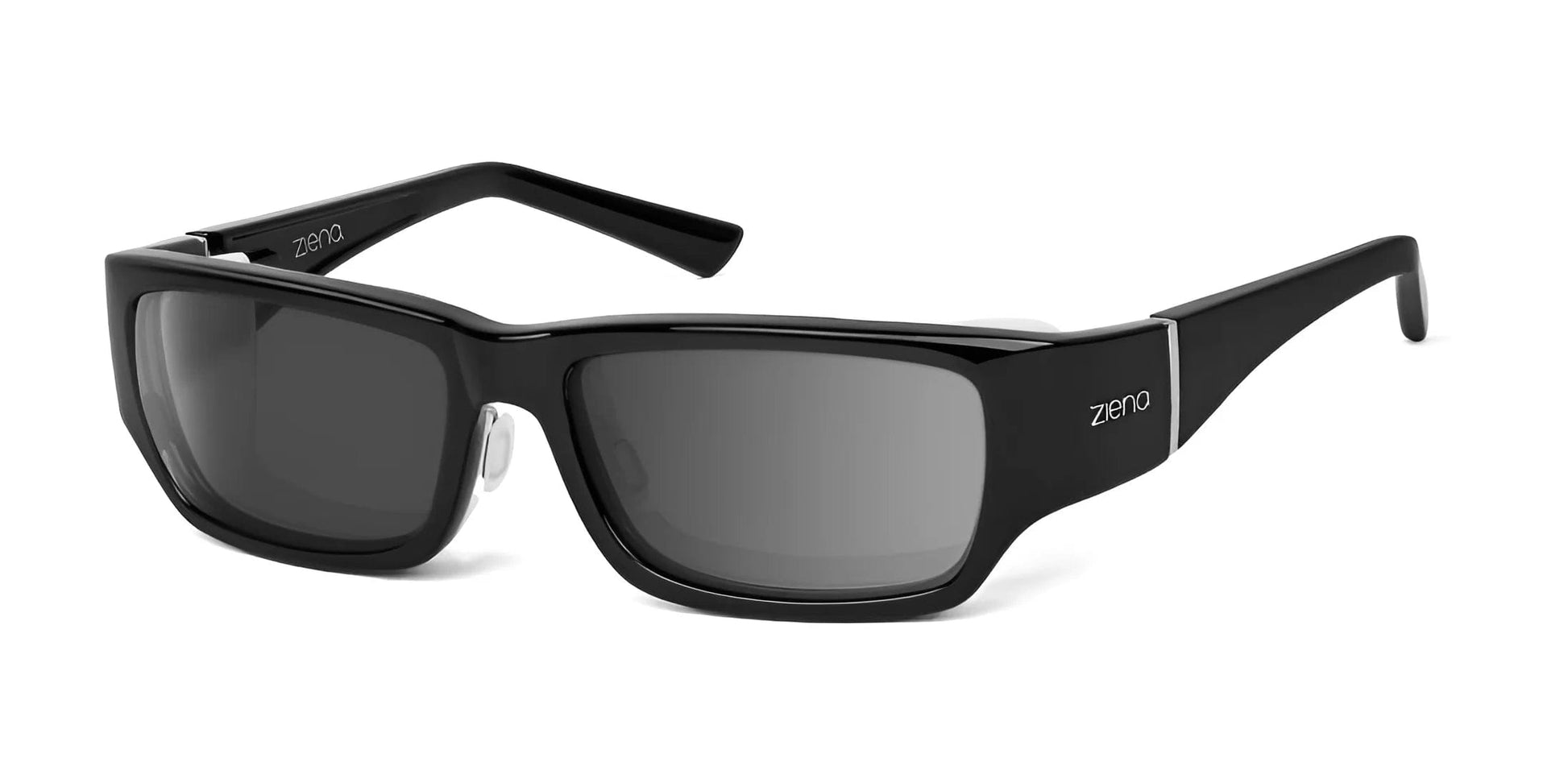 Ziena Seacrest Sunglasses Glossy Black / Ultra Dark (0.5%) / Frost