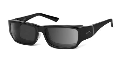 Ziena Seacrest Sunglasses Glossy Black / DARKshift™ Photochromic - Clr to DARK Gray / Black