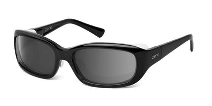 Ziena Verona Sunglasses Glossy Black / DARKshift™ Photochromic - Clr to DARK Gray / Frost