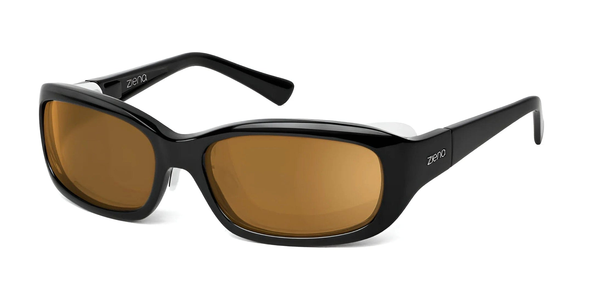 Ziena Verona Sunglasses Glossy Black / Polarized Copper / Frost